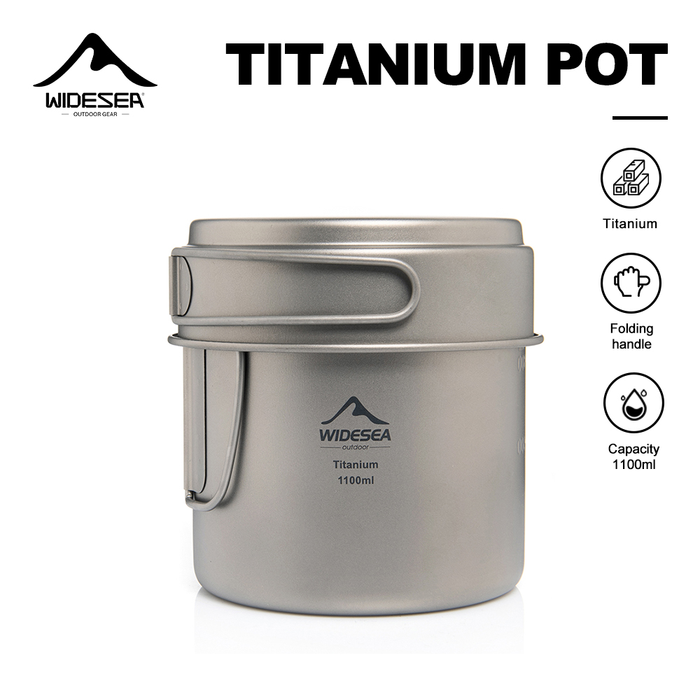 Camping Cooking Pot Set - Widesea Pentola da campeggio ultraleggera in