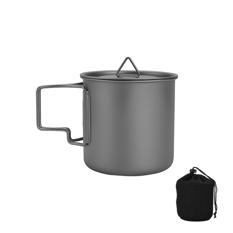 Camping Cooking Recipes - Tazza da campeggio in titanio con