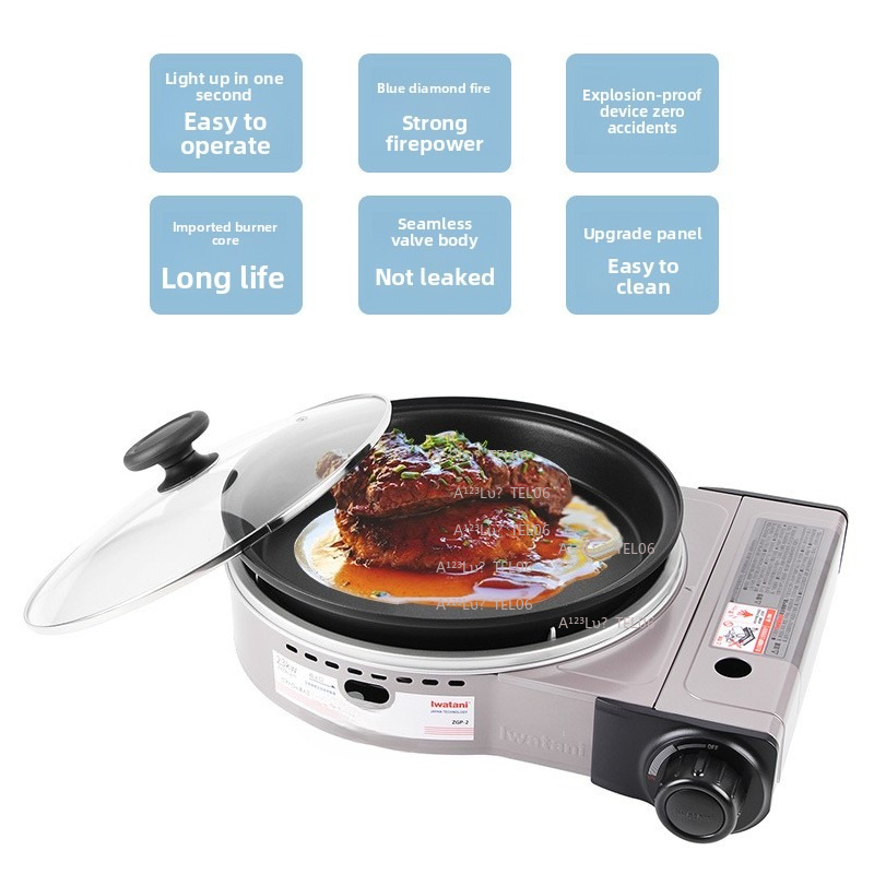 Camping Cooking Stove - Fornello a Gas Portatile Antivento ZGP-2