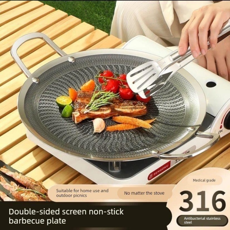 Camping Cooking Stove - Padella Multifunzionale in Acciaio Inox 316