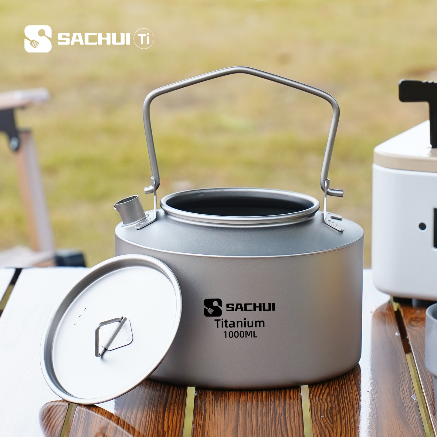 Camping Cooking Pot Set - Bollitore in titanio puro da 1000