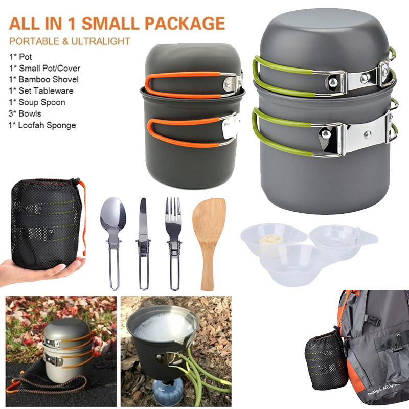 Camping Cooking Pot Set - Nuovo vaso da campeggio portatile set