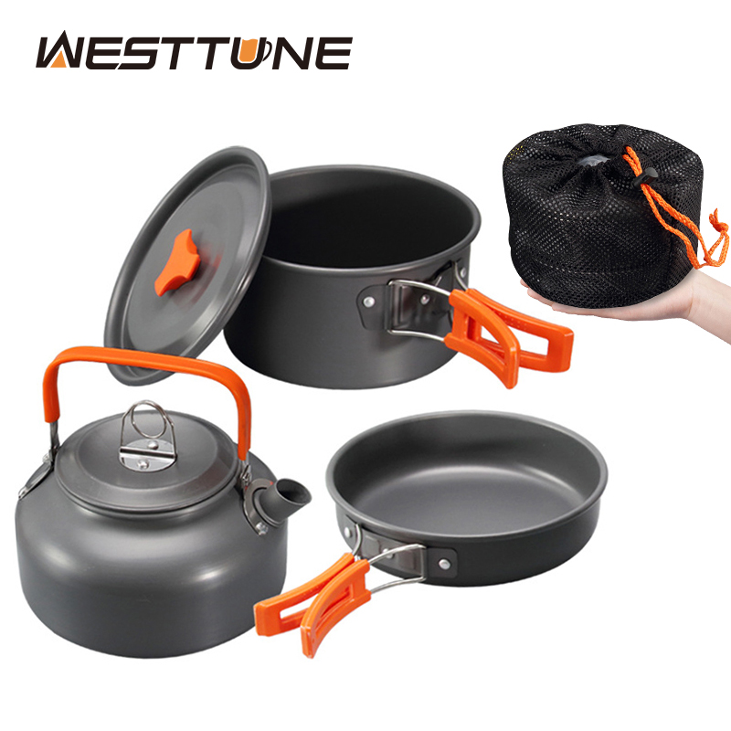 Camping Cooking Pot Set - WESTTUNE Kit di pentole da campeggio