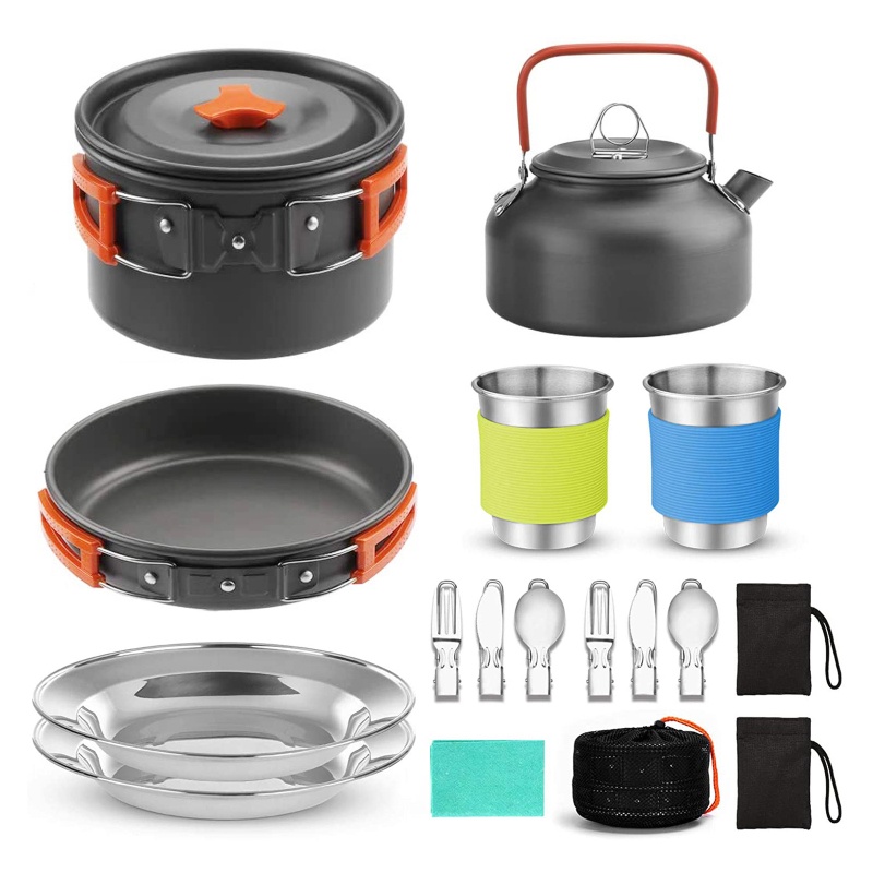 Camping Cooking All In One - Set di pentole da campeggio, attrezzatura