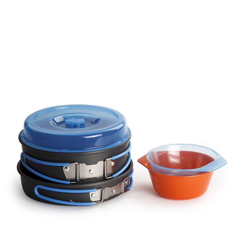 Camping Cooking Pot Set - Pentole da campeggio Zaino in spalla