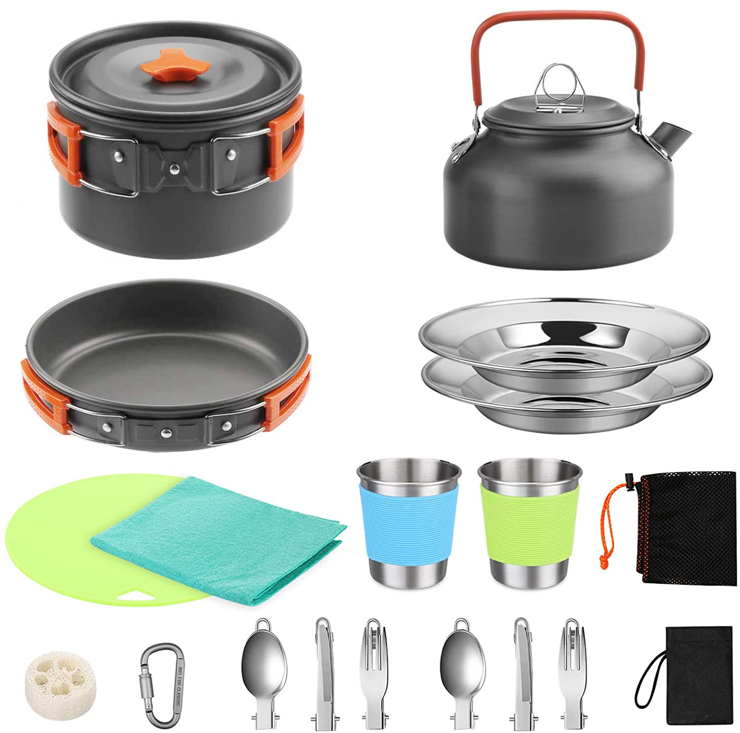 Set da Cucina per Campeggio co - Camping Cooking Set With Kettle recensione e prezzo
