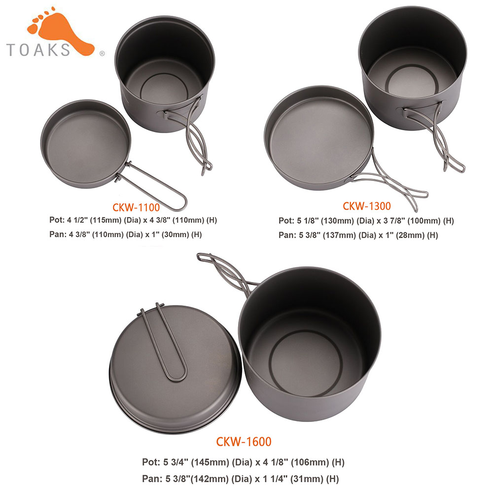 TOAKS Pentolame e Utensili per - Camping Cooking Utilities recensione e prezzo
