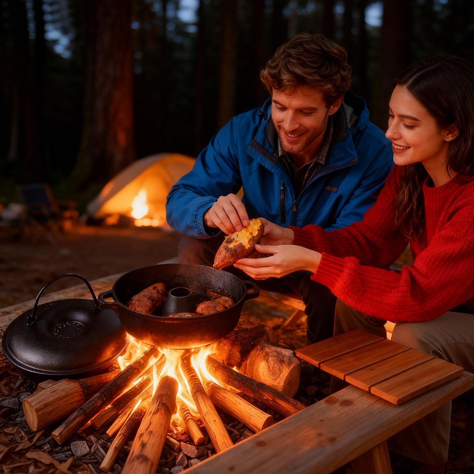 Calderone in ghisa per cucinar - Camping Cooking Ovens recensione e prezzo