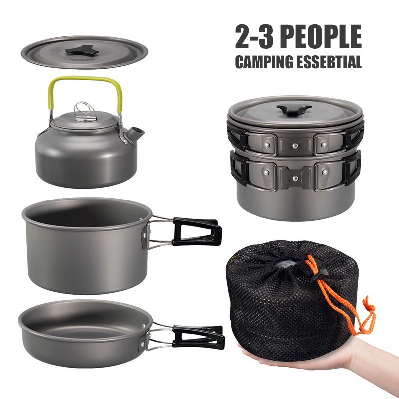 WESTTUNE Kit di pentole da cam - Camping Cooking Pot Set recensione e prezzo