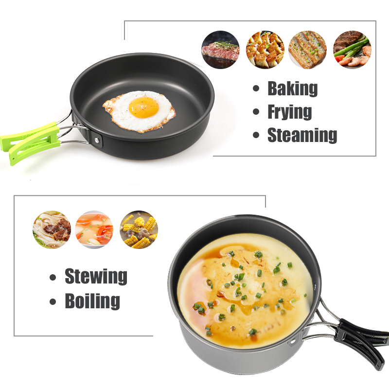 WESTTUNE Kit di pentole da cam - Camping Cooking Pot Set recensione e prezzo