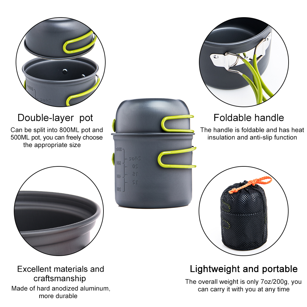 Widesea Utensili da cucina da  - Camping Cooking Pot Set recensione e prezzo