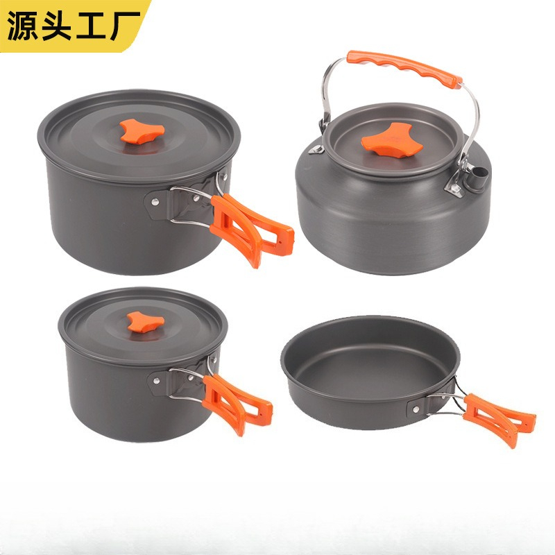 Set di Pentole Portatili per C - Camping Cooking Set With Kettle recensione e prezzo