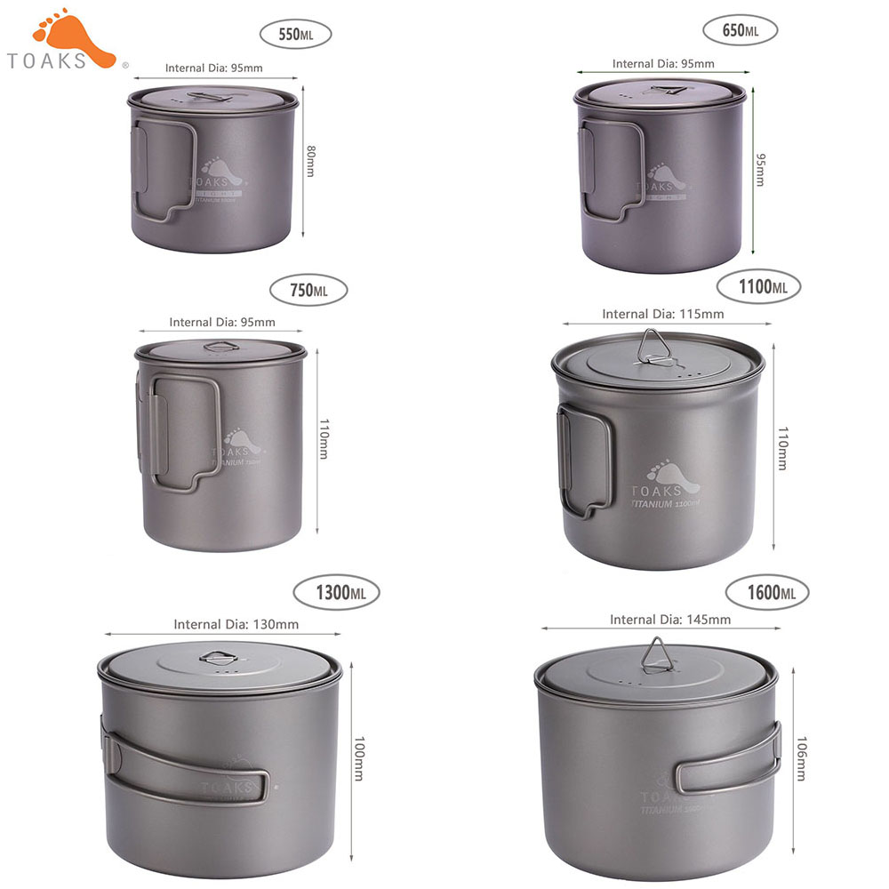 TOAKS Outdoor Camping 3 in1 Ti - Camping Cooking Utilities recensione e prezzo