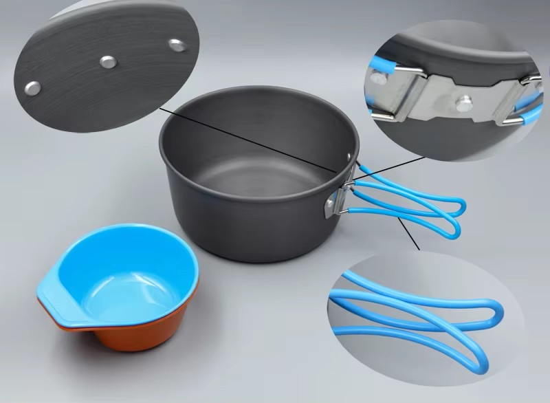 Pentole da campeggio Zaino in  - Camping Cooking Pot Set recensione e prezzo